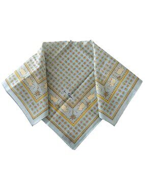 Jim Thompson Cotton Elephant Floral Scarf 18"